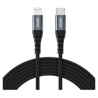 Choetech IP0041 USB-C / Lightning MFi 480Mb/s 3A 2 m cable - black