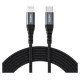 Choetech IP0041 USB-C / Lightning MFi 480Mb/s 3A 2 m cable - black