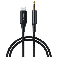 Choetech AUX009 Lighting / mini jack 3.5mm cable 2 m - black