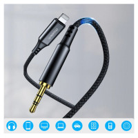 Choetech AUX009 Lighting / mini jack 3.5mm cable 2 m - black