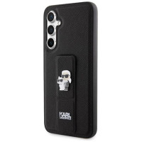 Karl Lagerfeld Gripstand Saffiano Karl&Choupette Pins case for Samsung Galaxy S23 FE - black