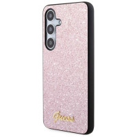 Guess Glitter Script Case for Samsung Galaxy S24 - Pink