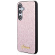 Guess Glitter Script Case for Samsung Galaxy S24 - Pink