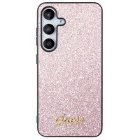 Guess Glitter Script Case for Samsung Galaxy S24 - Pink
