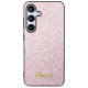 Guess Glitter Script Case for Samsung Galaxy S24 - Pink