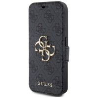 Guess 4G Metal Logo case for iPhone 15 Pro - gray