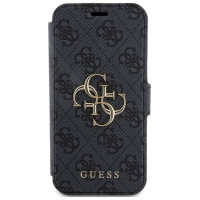 Guess 4G Metal Logo case for iPhone 15 Pro - gray