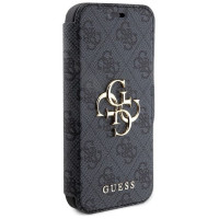 Guess 4G Metal Logo case for iPhone 15 Pro - gray