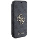 Guess 4G Metal Logo case for iPhone 15 Pro - gray