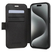 Guess 4G Metal Logo case for iPhone 15 Pro - gray