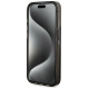 Guess Liquid Glitter Gold Stripes case for iPhone 15 Pro - black