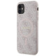 Guess GUHMN61G4GFRP iPhone 11 6.1" / Xr pink/pink hardcase 4G Collection Leather Metal Logo MagSafe