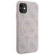 Guess GUHMN61G4GFRP iPhone 11 6.1" / Xr pink/pink hardcase 4G Collection Leather Metal Logo MagSafe