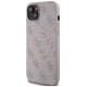 Guess 4G Collection Leather Metal Logo MagSafe Case for iPhone 14/15/13 - Pink