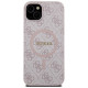 Guess 4G Collection Leather Metal Logo MagSafe Case for iPhone 14/15/13 - Pink
