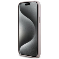 Guess 4G Collection Leather Metal Logo MagSafe Case for iPhone 14/15/13 - Pink