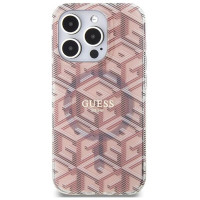 Guess IML GCube MagSafe case for iPhone 15 Pro Max - pink