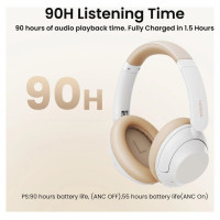 Ugreen HP202 HiTune Max5 on-ear wireless headphones with hybrid ANC noise reduction - white