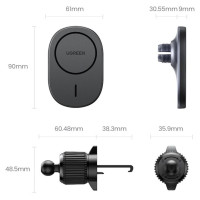 Ugreen CD345 magnetic car holder for air vent - black