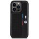 BMW Perforated Tricolor Line case for iPhone 15 Pro Max - black