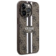 Guess 4G Printed Stripes MagSafe case for iPhone 15 Pro - brown
