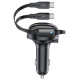 Acefast B13 car charger 53W USB-A / 2 USB-C retractable cables - black