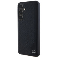 Mercedes Leather Debossed Line MagSafe case for Samsung Galaxy S24+ - black