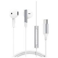 Acefast L3 Wired USB-C Headphones with Microphone - White
