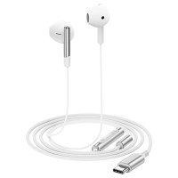 Acefast L3 Wired USB-C Headphones with Microphone - White