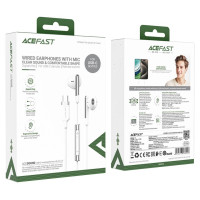 Acefast L3 Wired USB-C Headphones with Microphone - White