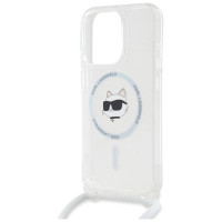 Karl Lagerfeld IML Choupette Head & Cord MagSafe case for iPhone 14 Pro - transparent