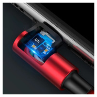 Ugreen US299 60555 angled Lightning / USB-A MFi cable 2.4A 1m - red