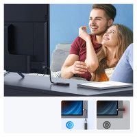 Ugreen HD165 HDMI (Male) / HDMI (Female) 8K Cable 0.15m - Gray
