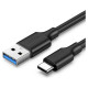 Ugreen US184 20883 USB-A 3.0 / USB-C 3A cable 1.5m - black