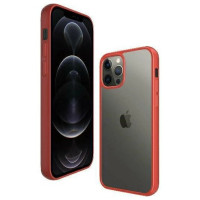 Panzerglass ClearCase case for iPhone 12 Pro Max - transparent and red