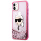 Karl Lagerfeld Glitter Karl Head iPhone 11/XR Case - Pink