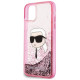 Karl Lagerfeld Glitter Karl Head iPhone 11/XR Case - Pink