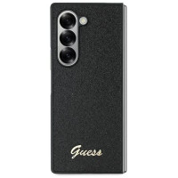 Guess 4G Glitter Script Case for Samsung Galaxy Z Fold 6 - Black
