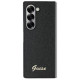 Guess 4G Glitter Script Case for Samsung Galaxy Z Fold 6 - Black