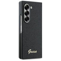 Guess 4G Glitter Script Case for Samsung Galaxy Z Fold 6 - Black