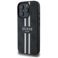 Guess 4G Printed Stripes MagSafe case for iPhone 16 Pro - black