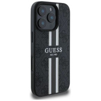 Guess 4G Printed Stripes MagSafe case for iPhone 16 Pro - black