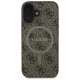 Guess 4G Ring Classic Logo MagSafe iPhone 16 Plus Case - Brown