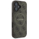 Guess 4G Ring Classic Logo MagSafe iPhone 16 Plus Case - Brown