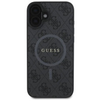 Guess 4G Ring Classic Logo MagSafe case for iPhone 16 - black