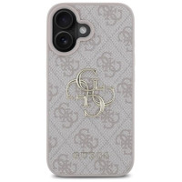 Guess 4G Big Logo iPhone 16 Case - Pink