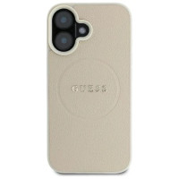 Guess Grained Ring MagSafe case for iPhone 16 - beige