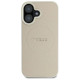 Guess Grained Ring MagSafe case for iPhone 16 - beige