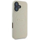 Guess Grained Ring MagSafe case for iPhone 16 - beige