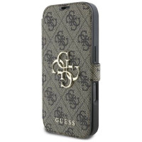 Guess 4G Metal Logo iPhone 16 Pro Max Case - Brown